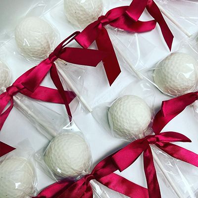 Custom Golf-Themed Cake Pops
